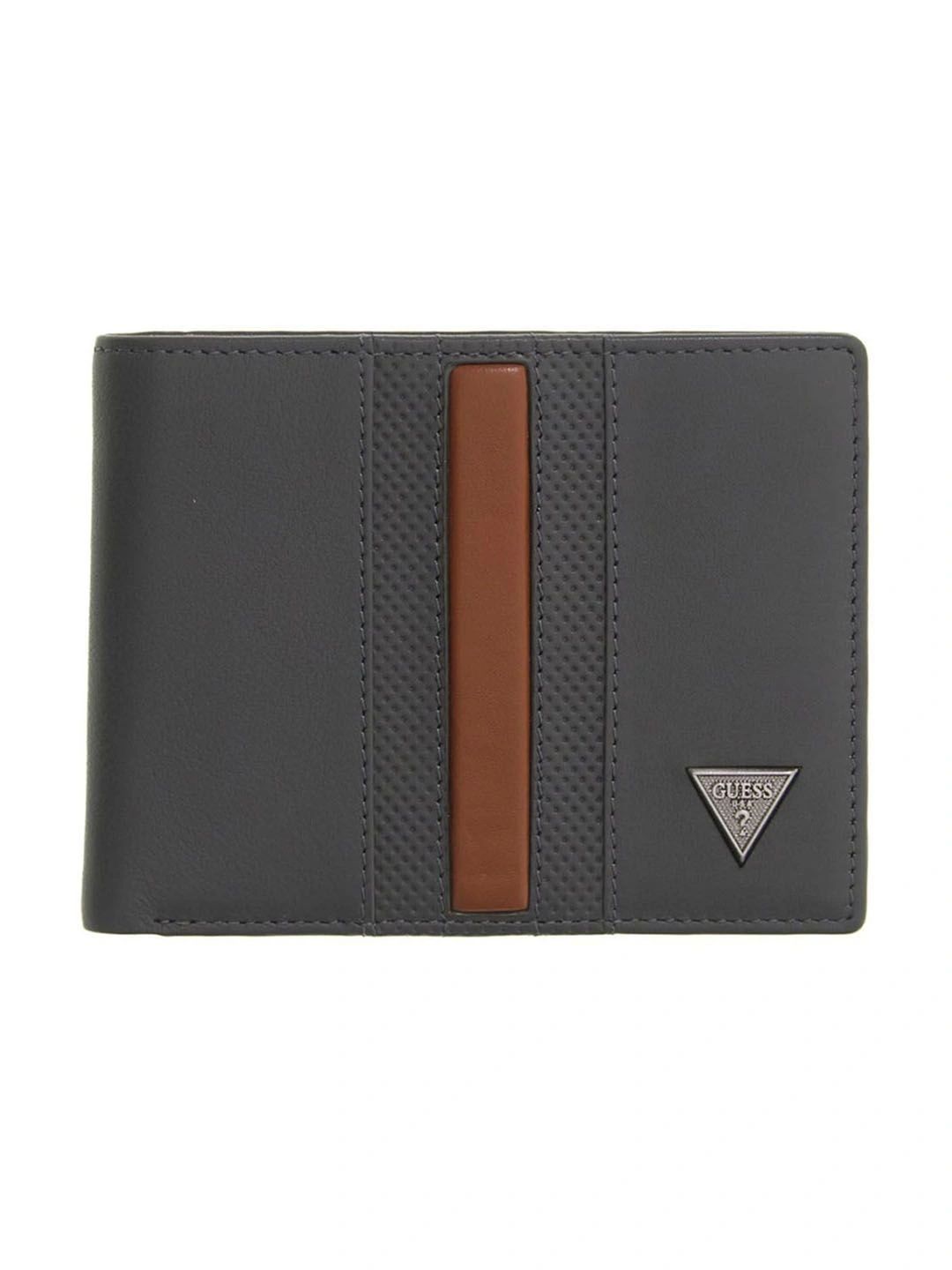 GUESS Men Colourblocked Leather Two Fold Wallet-image-28