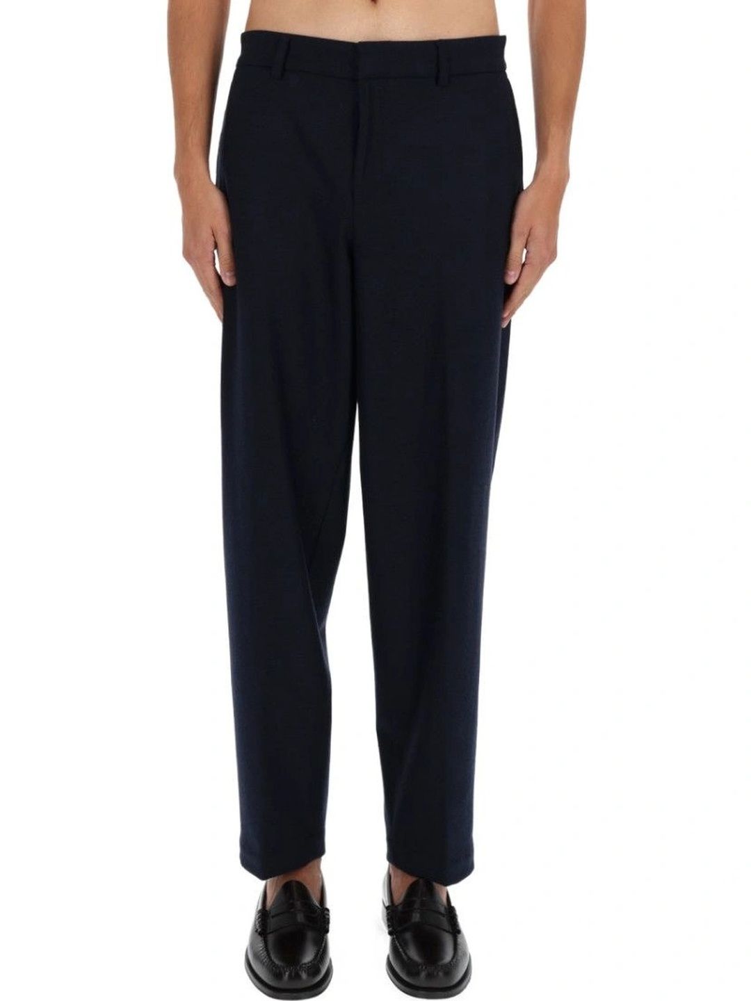 BOSS Dark Blue Relaxed Pants-picture-39