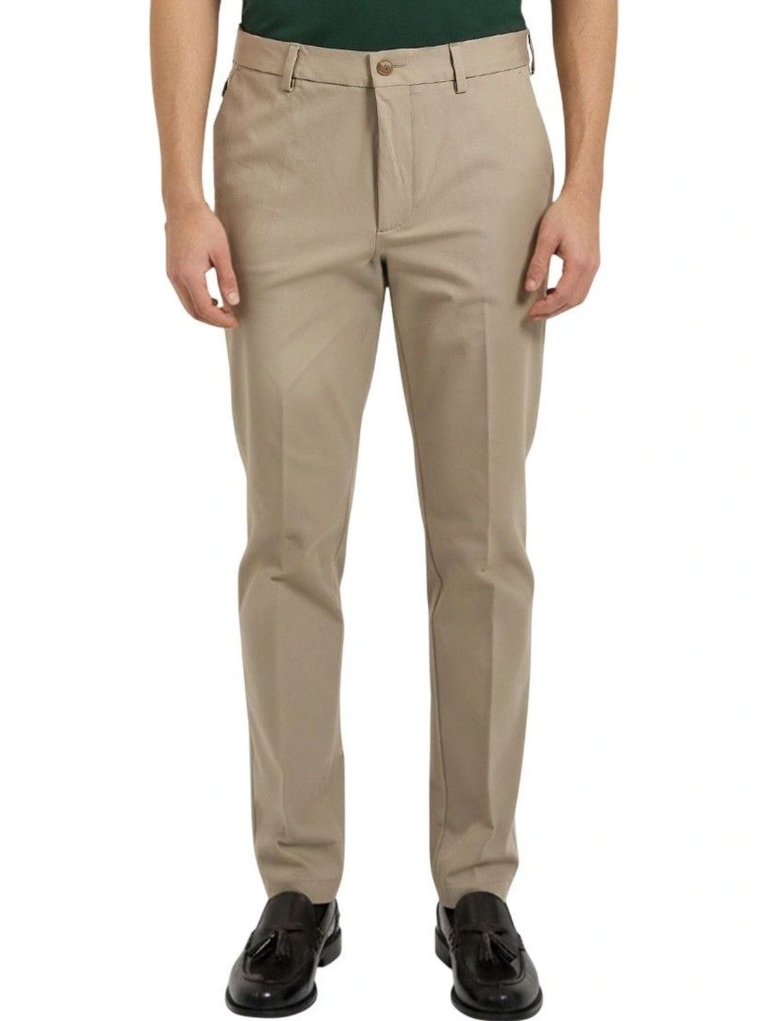 BOSS Beige Kaiton Twill Trousers-picture-51