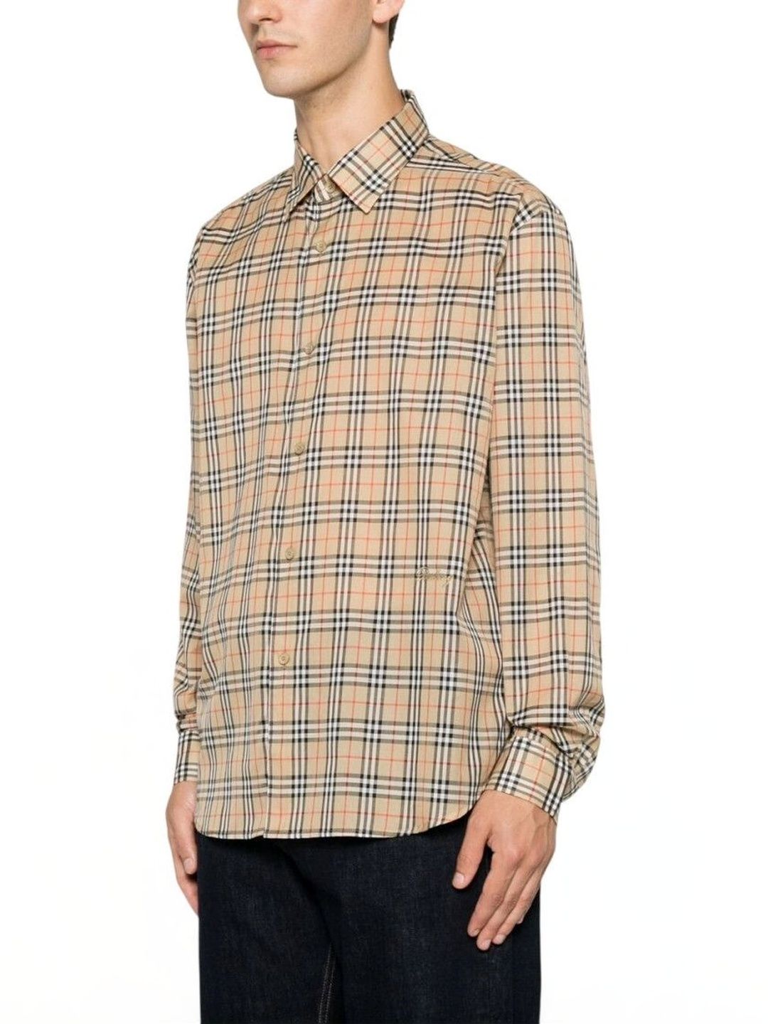 Burberry Beige Regular Check Shirt-picture-22
