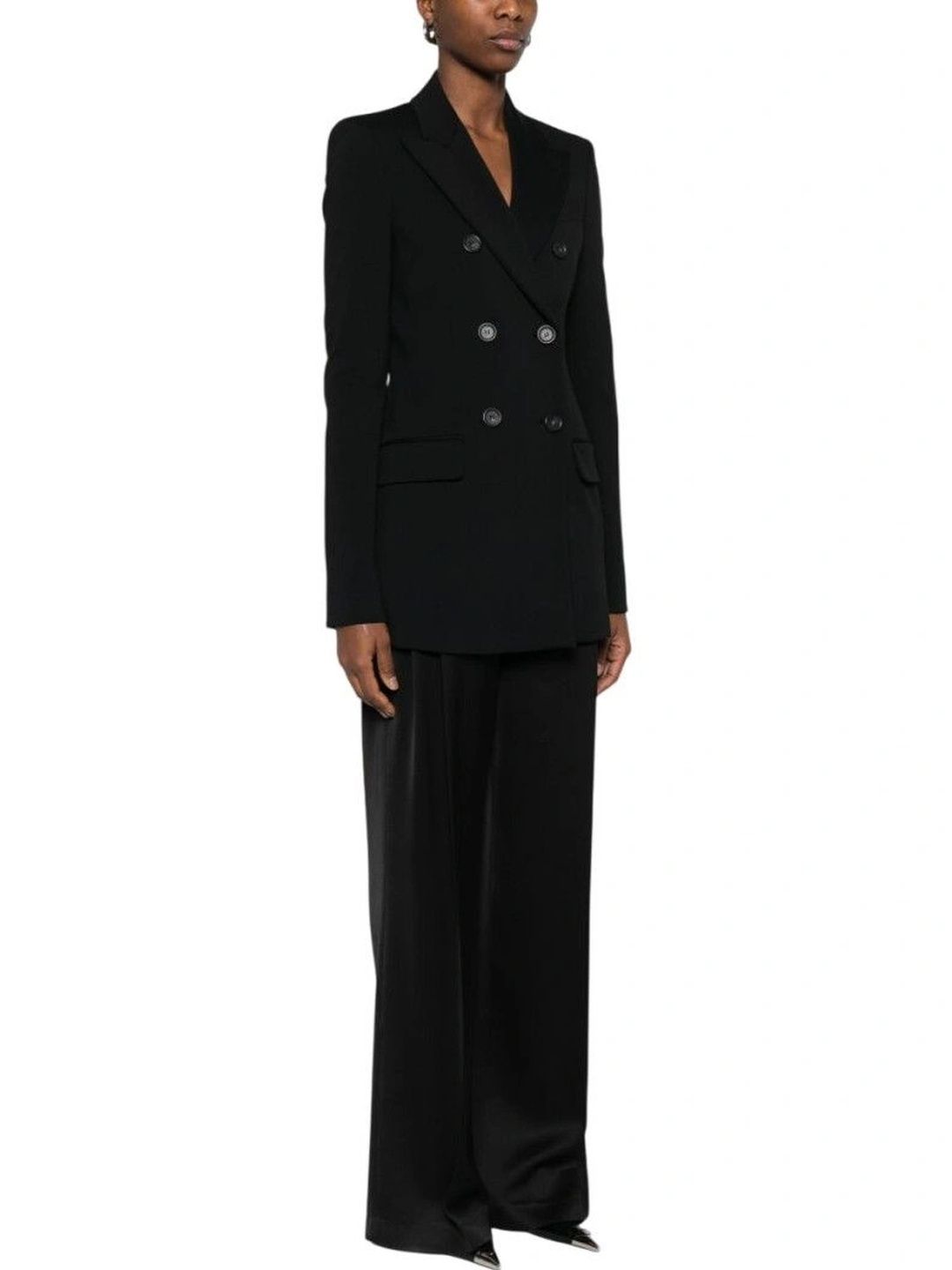Sportmax Notched Lapel Double-Breasted Tailored Fit Formal Blazers-picture-50