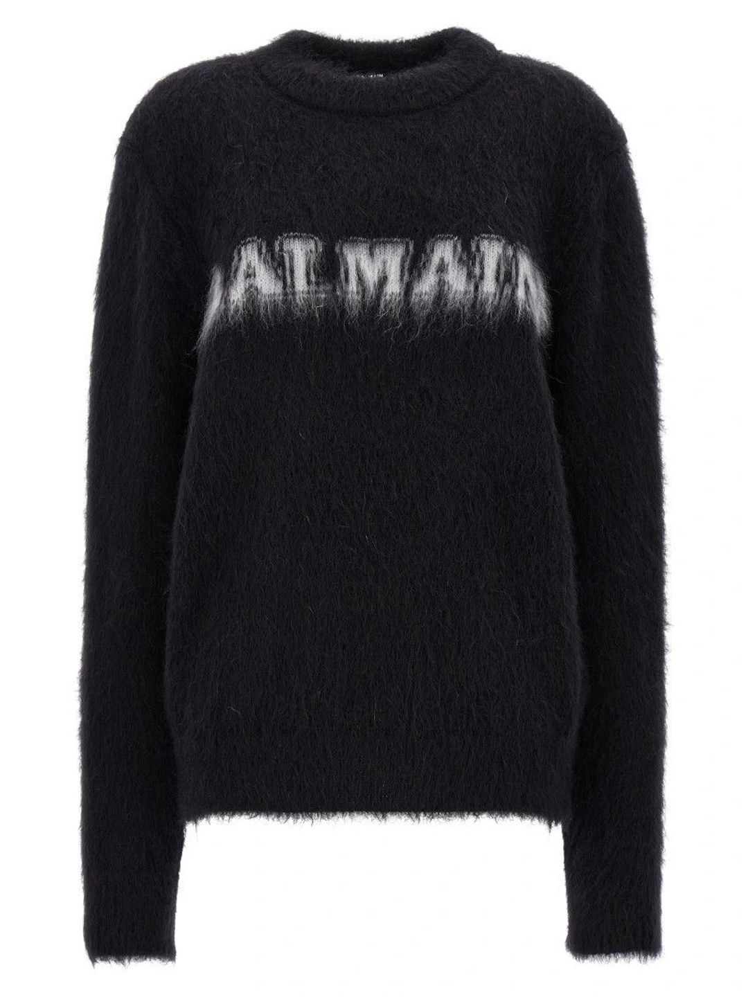 Balmain Men Typography Printed Woollen Pullover with Fuzzy Detail-picture-31