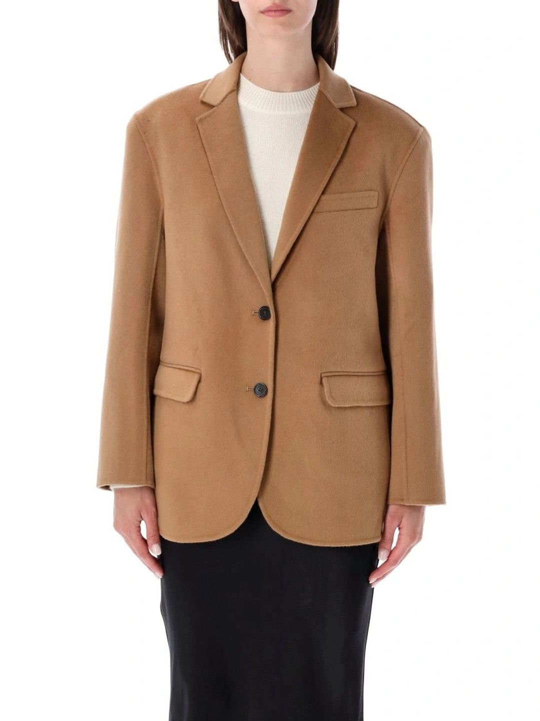 Anine Bing Brown Notched Lapel Blazer-picture-21