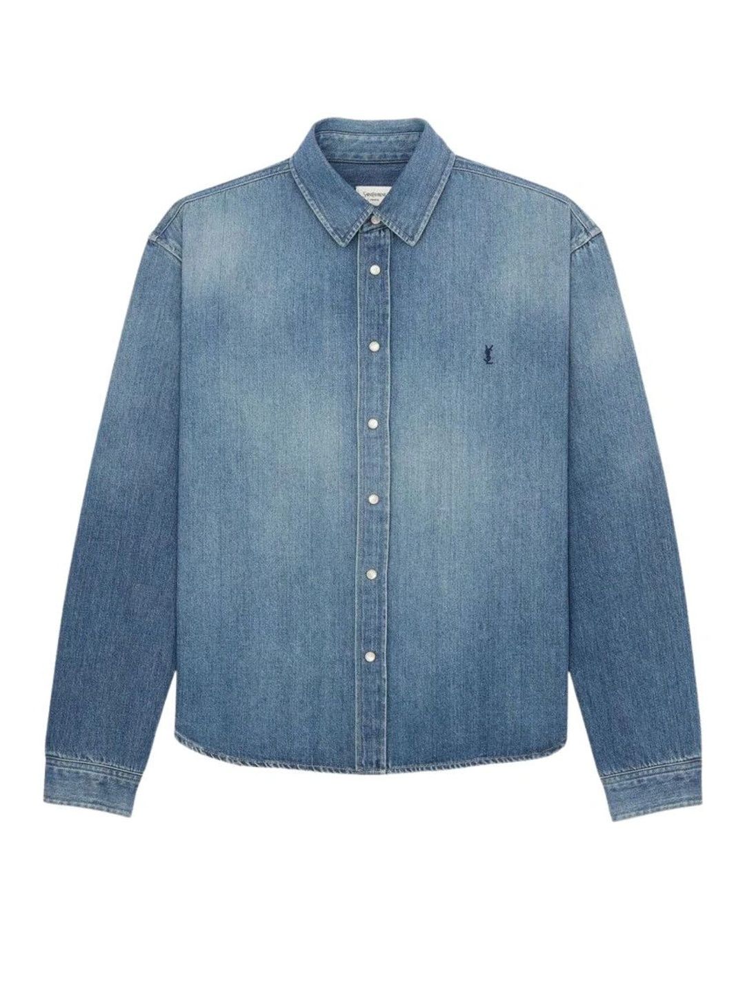 Saint Laurent Men Faded Faded Casual Shirt-picture-19