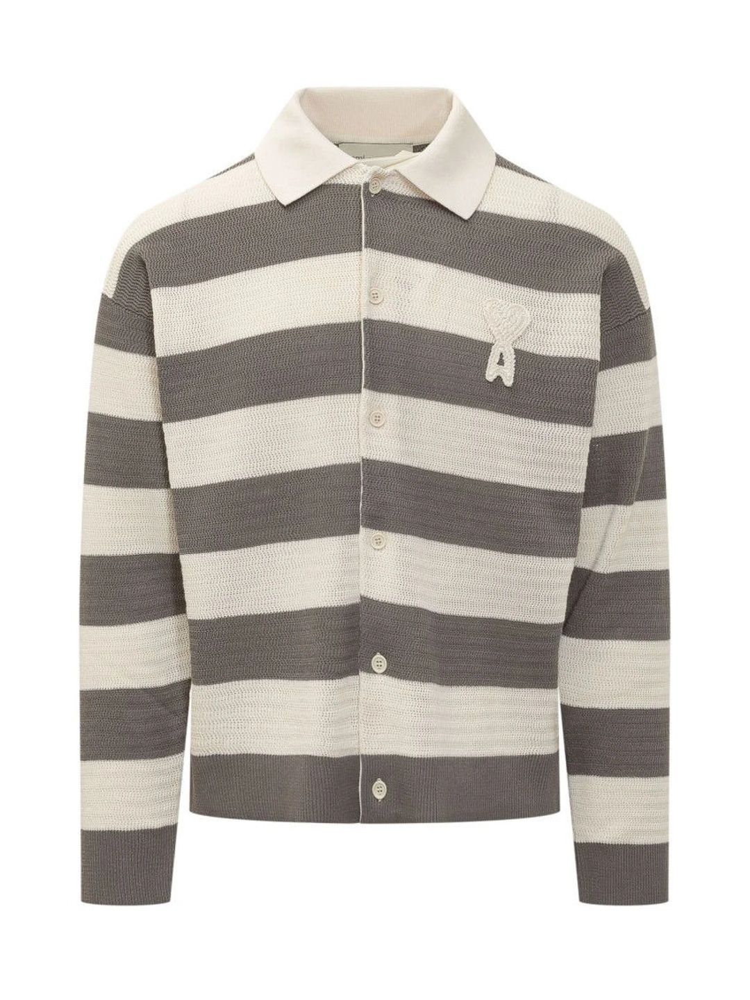 Ami Paris Men Striped Cardigan-picture-31