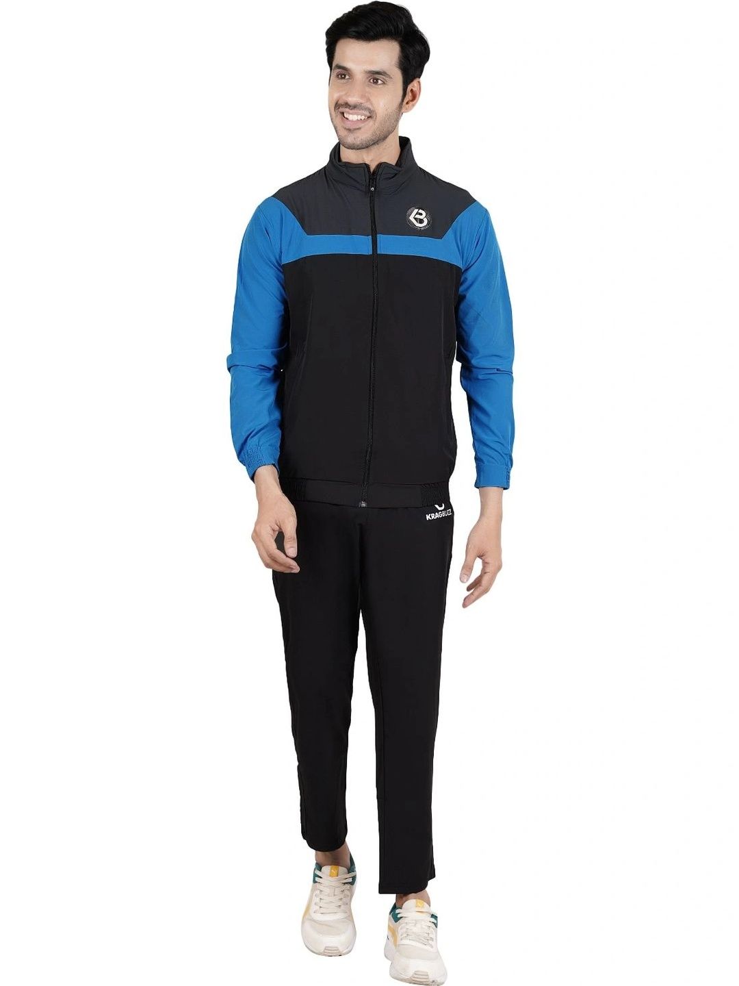 KRAGBUZZ Colourblocked Mock Collar Tracksuits-picture-58
