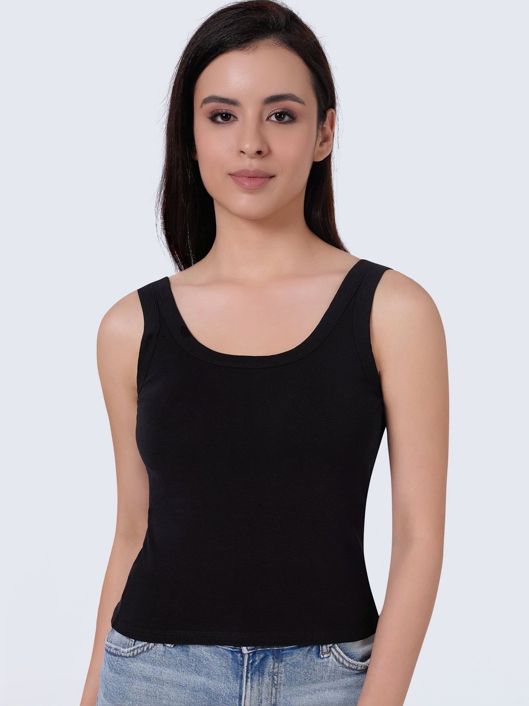 PLUMBURY Cotton Lightly Padded Camisoles-picture-5