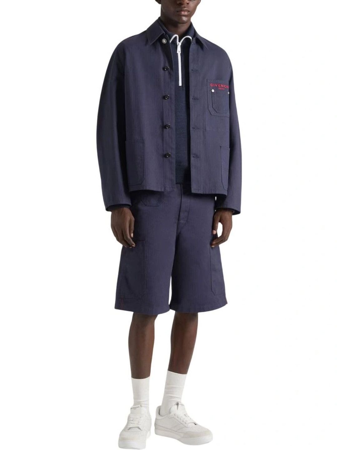 Givenchy Men Brand Logo Open Front Jacket-picture-19