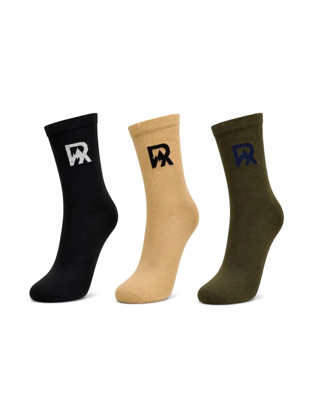 Roadster Men Pack of 3 Cotton Blend Assorted Calf Length Socks-picture-13