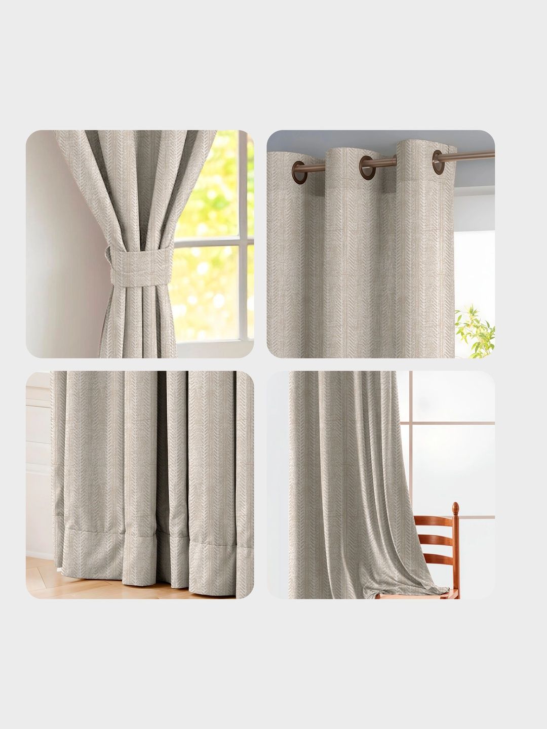 SIMPLYCURTAINS Beige Room Darkening Door Curtain-picture-41