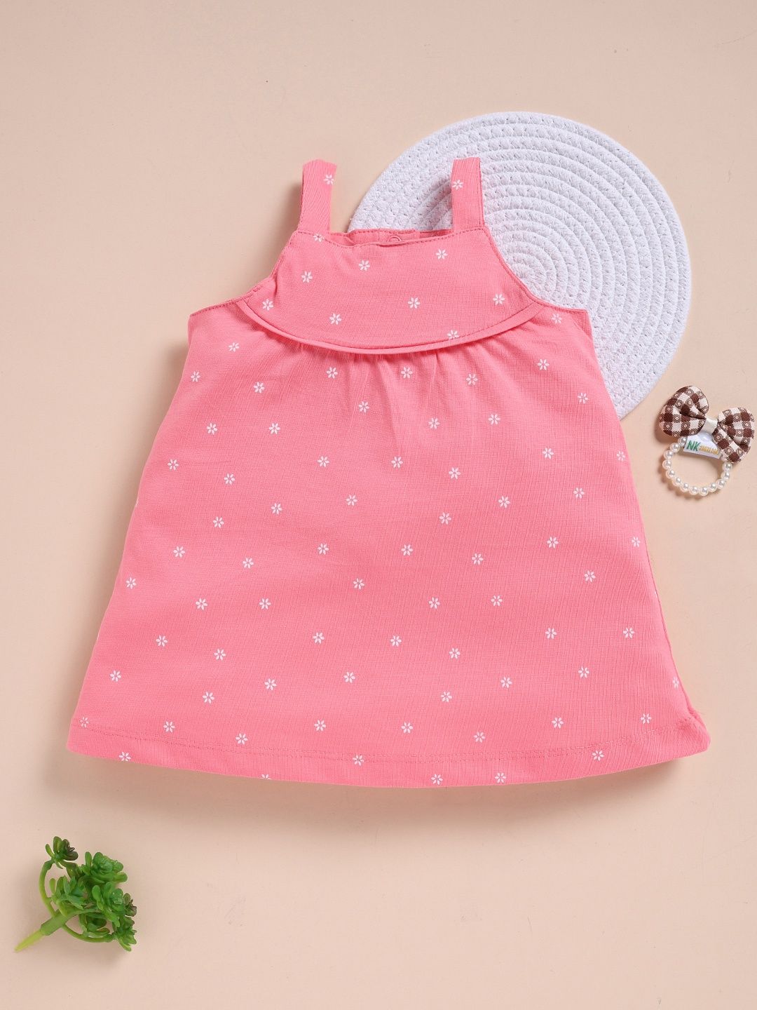 Simply Girls Floral Print Pure Cotton A-Line Dress-picture-27