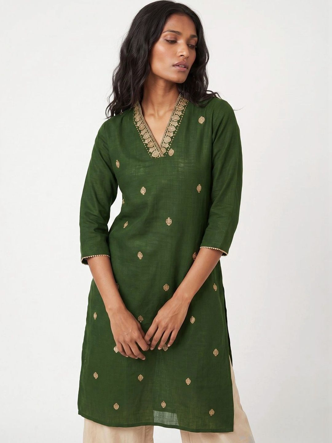 max Women Embellished Kurta-image-34