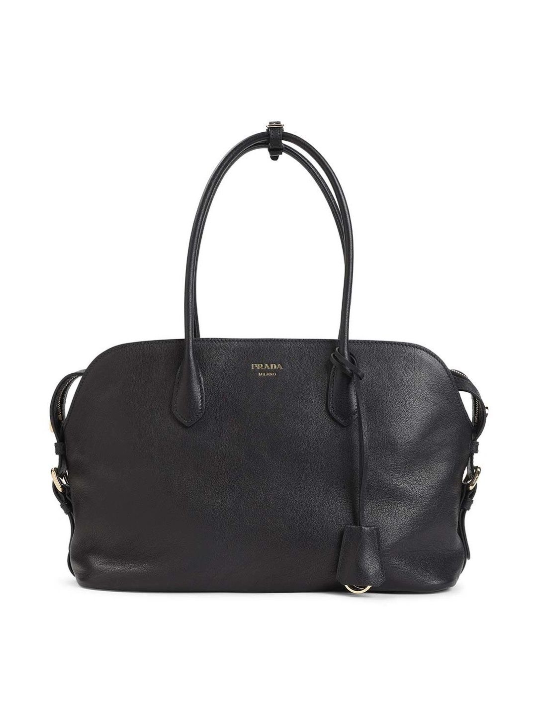 Prada Textured Leather Structured Handheld Bag-picture-10