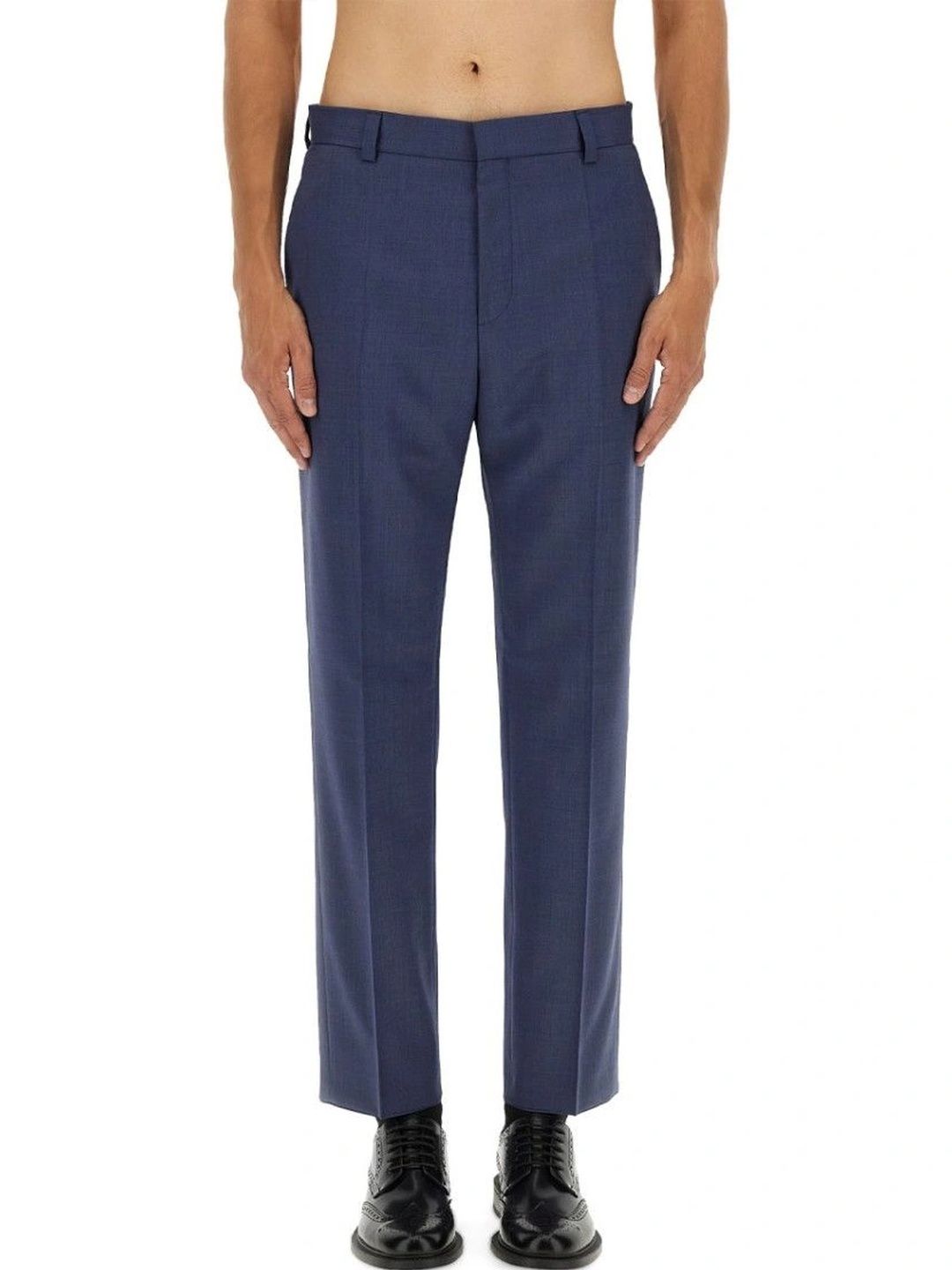 HUGO Blue Flat Front Pants-picture-15