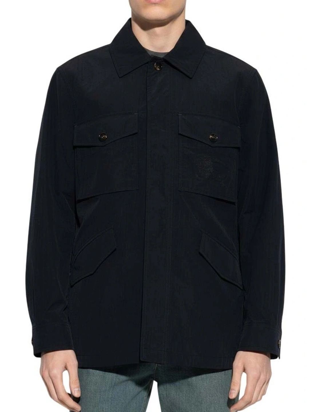 Burberry Men Open Front Jacket with Embroidered-picture-24