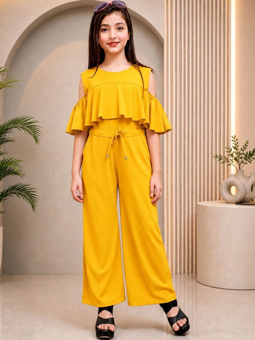ORIEX THE ORIGINAL FASHION Girls Basic Jumpsuit with Ruffles-picture-17