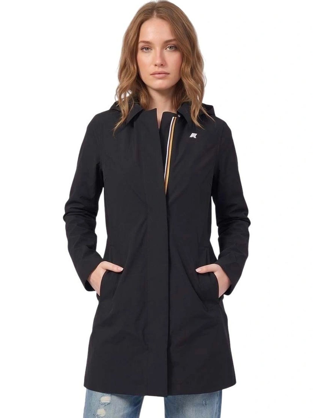 K-Way Women Water Resistant Longline Parka Jacket-picture-48