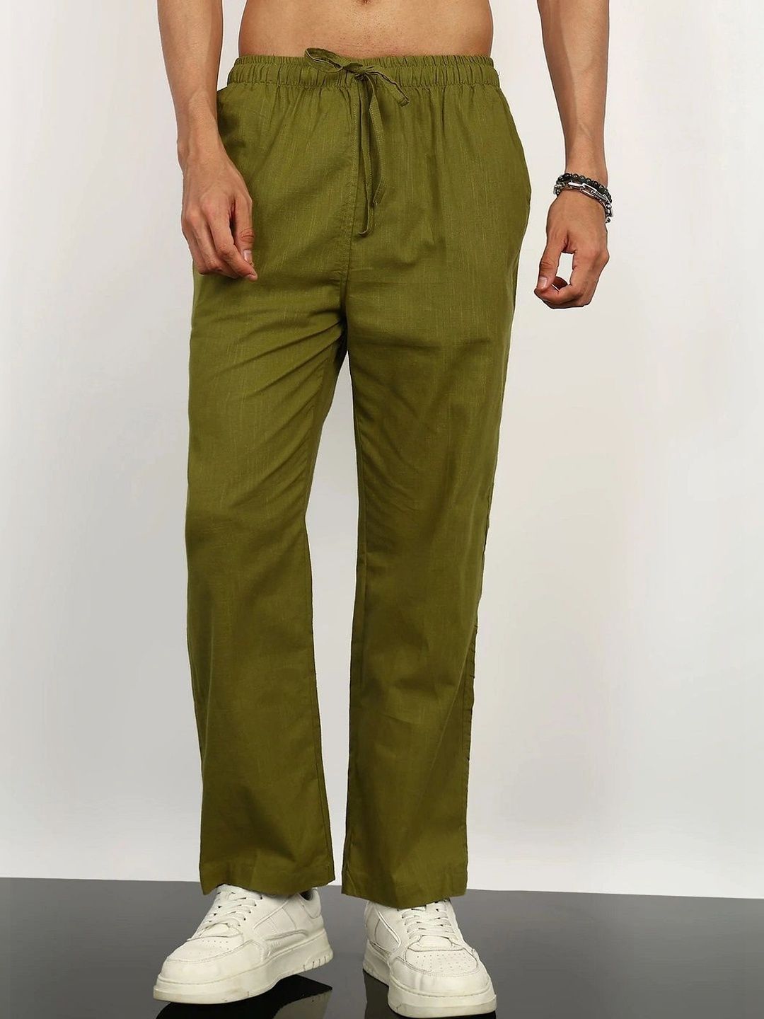 NEQA Men Relaxed Easy Wash Trousers-picture-12