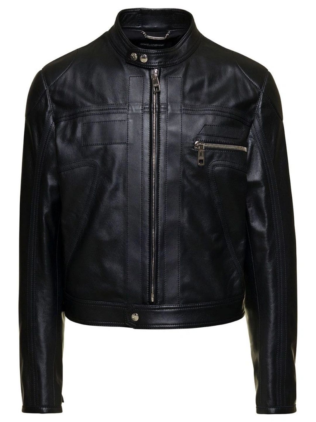 Dolce & Gabbana Men Leather Leather Jacket-picture-35