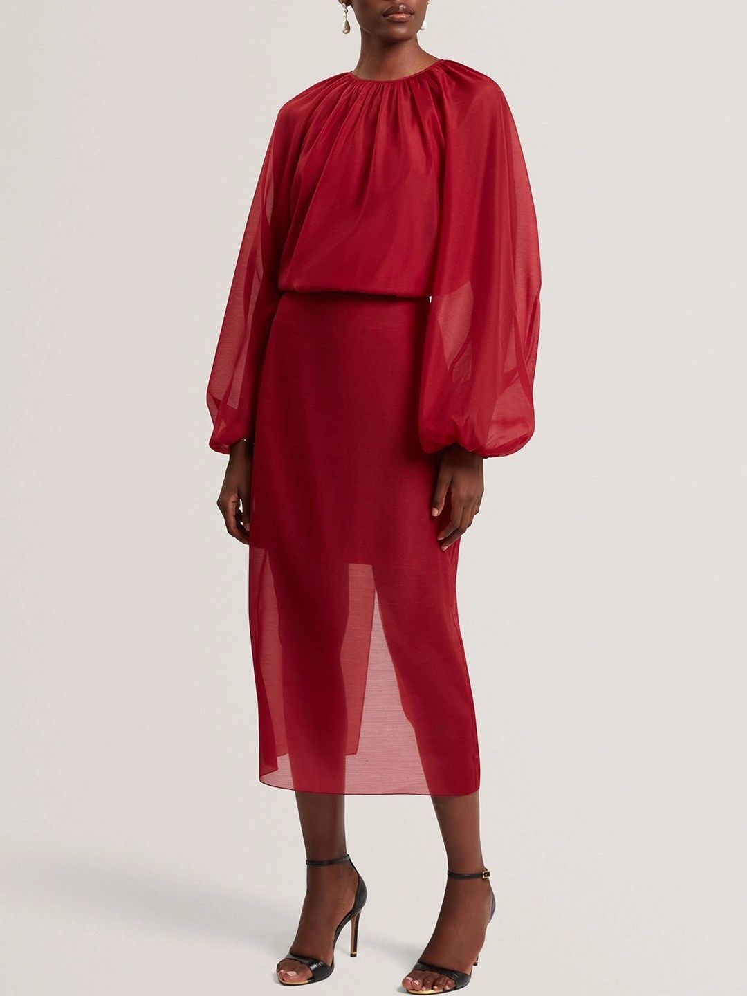 Ted Baker Bishop Sleeves Cotton Top-picture-35