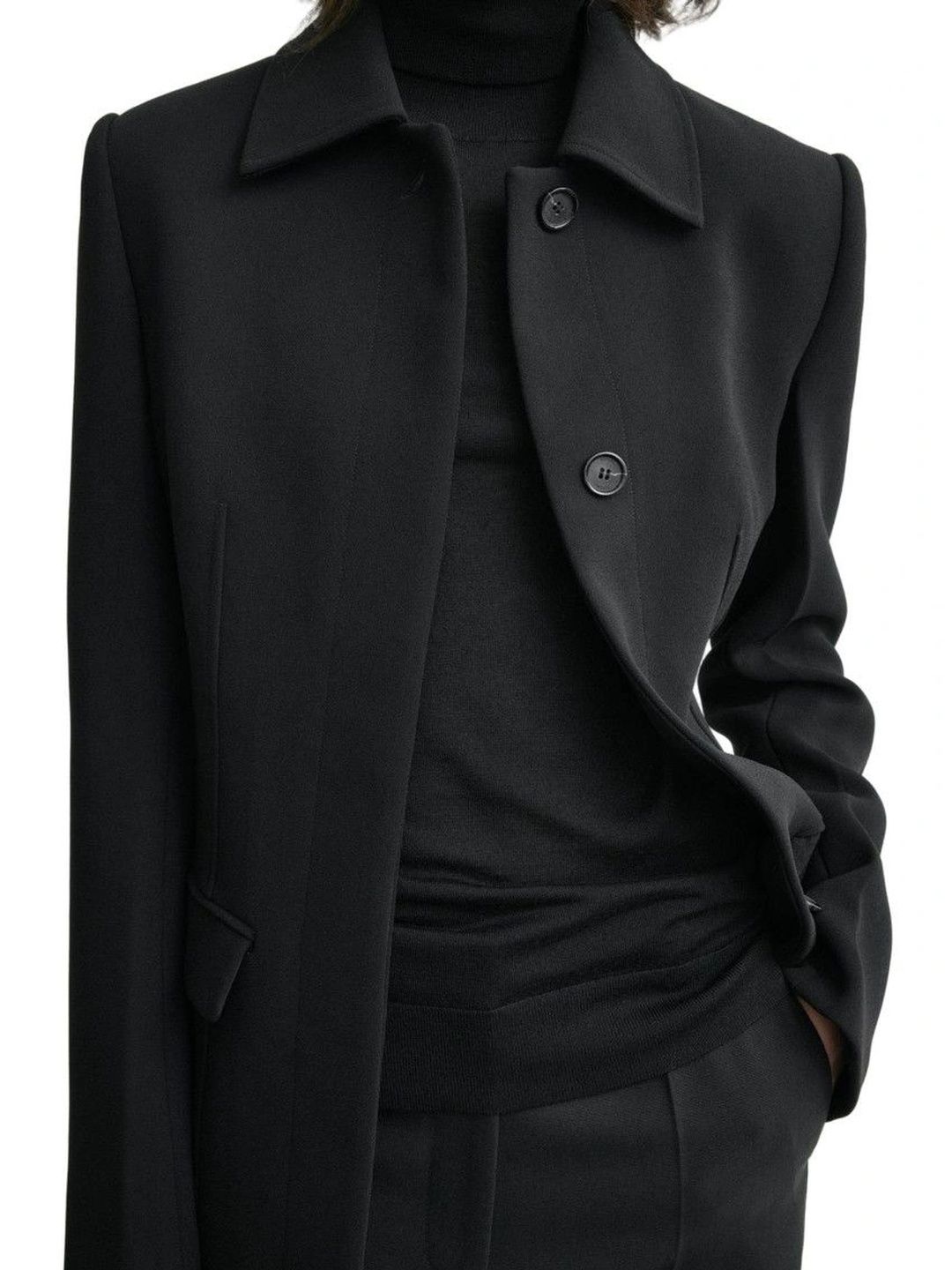 Toteme Black Solid Blazer-picture-34