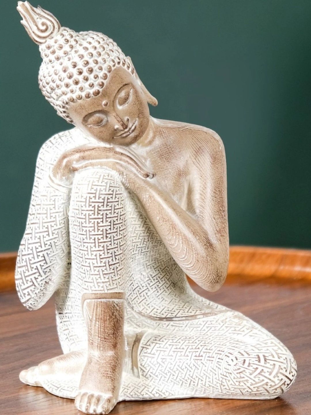Nestasia White Buddha Figurine Showpiece-picture-24
