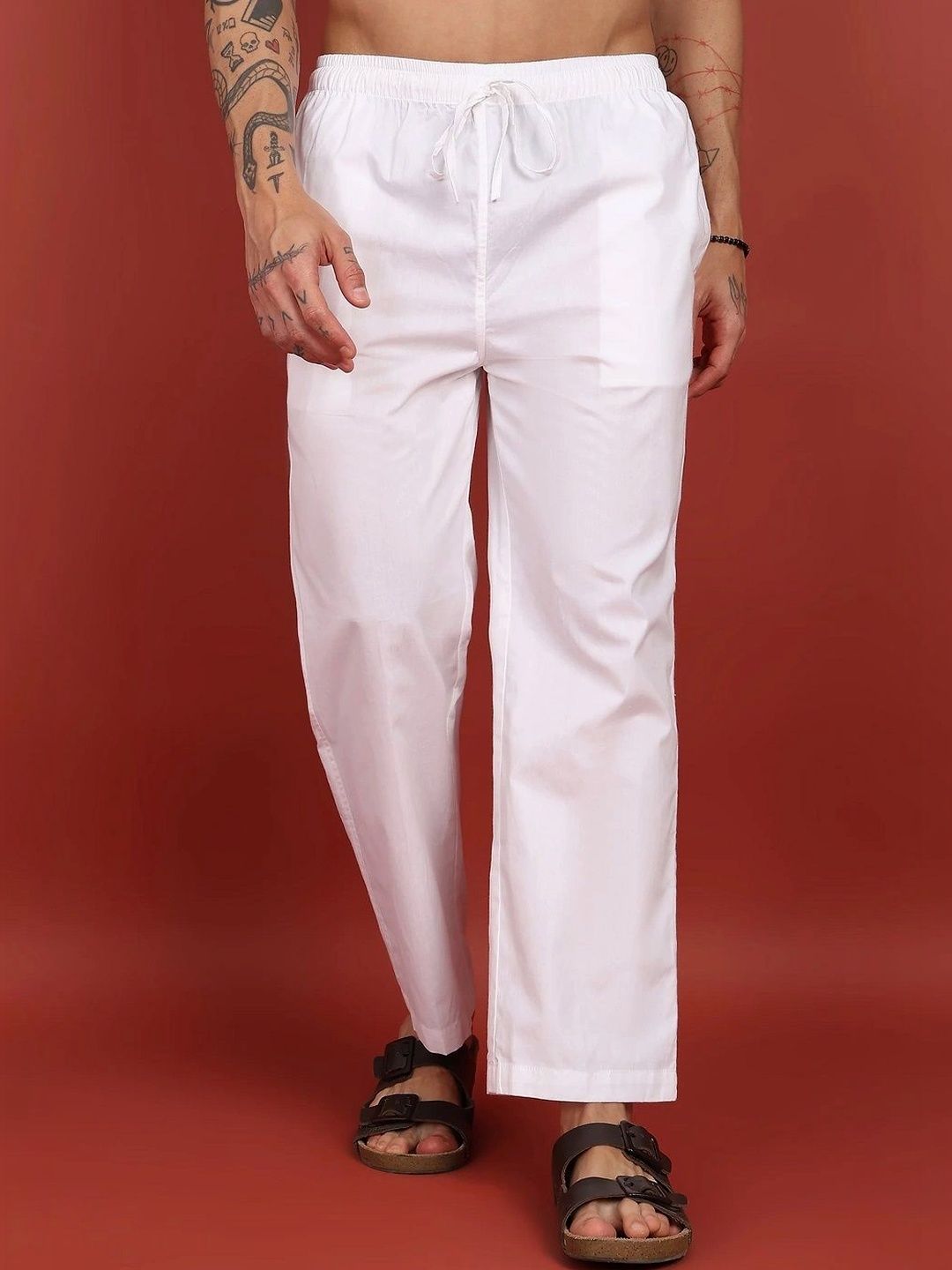 NEQA Men Relaxed Easy Wash Trousers-picture-16