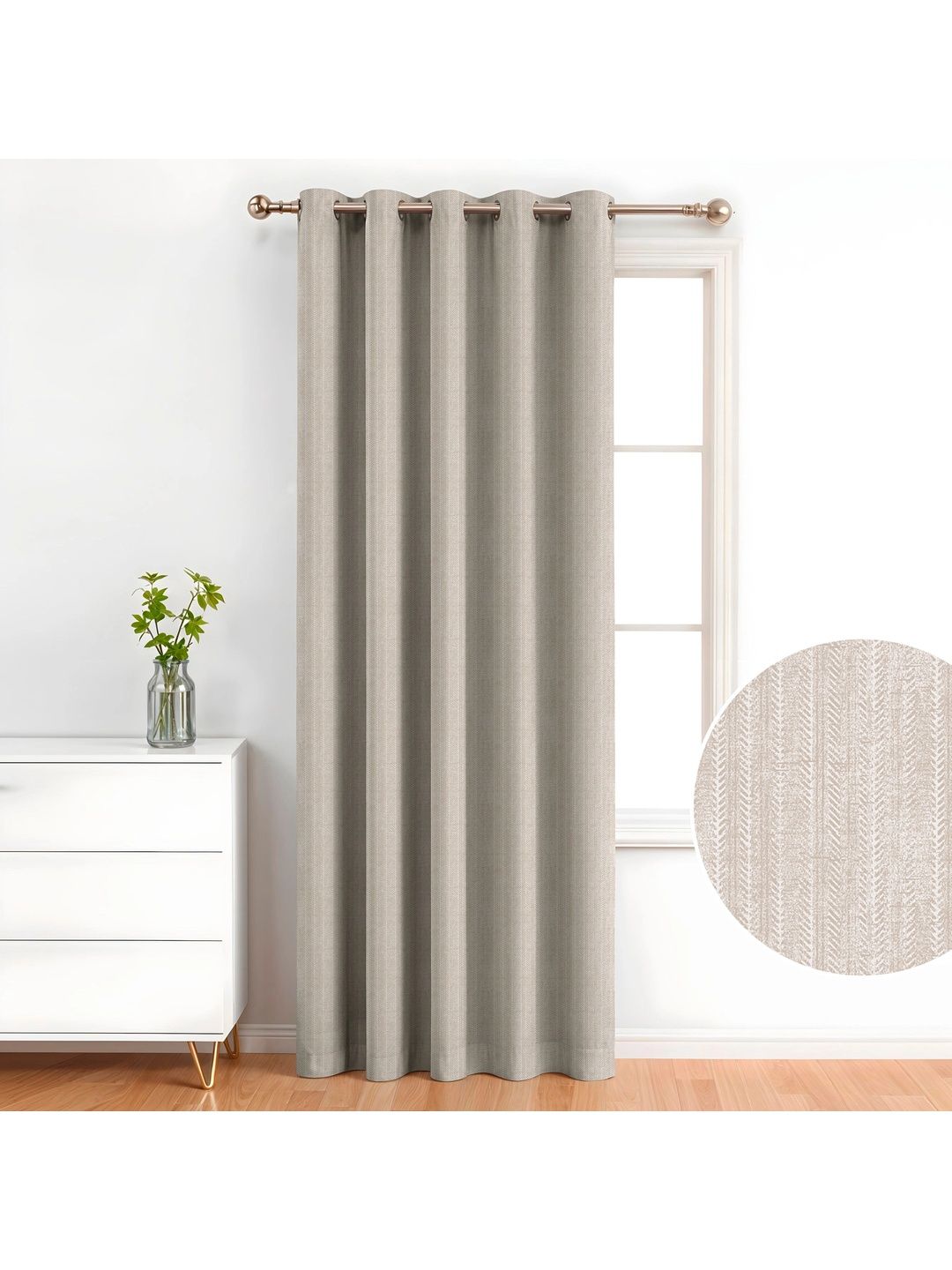 AAVIS DECOR Beige Room Darkening Window Curtain-picture-38