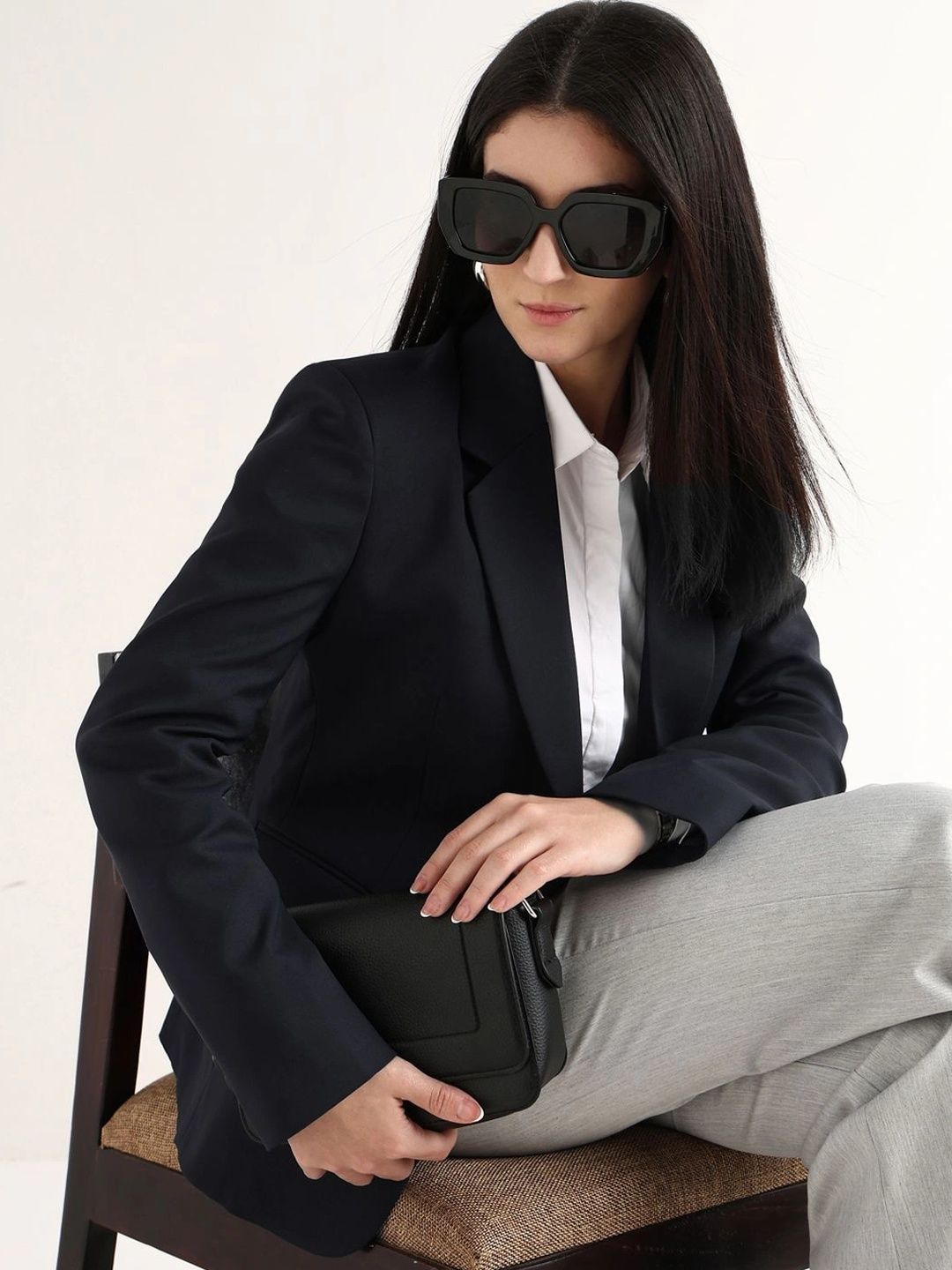 Hancock Notched Lapel Collar Single-Breasted Blazers-picture-17