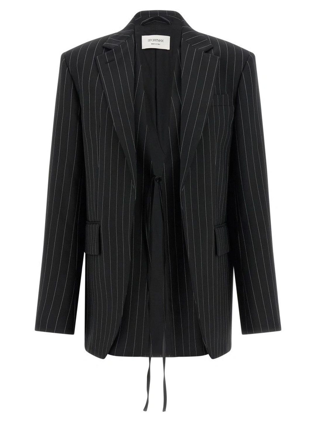 Sportmax Black Striped Blazer-image-0