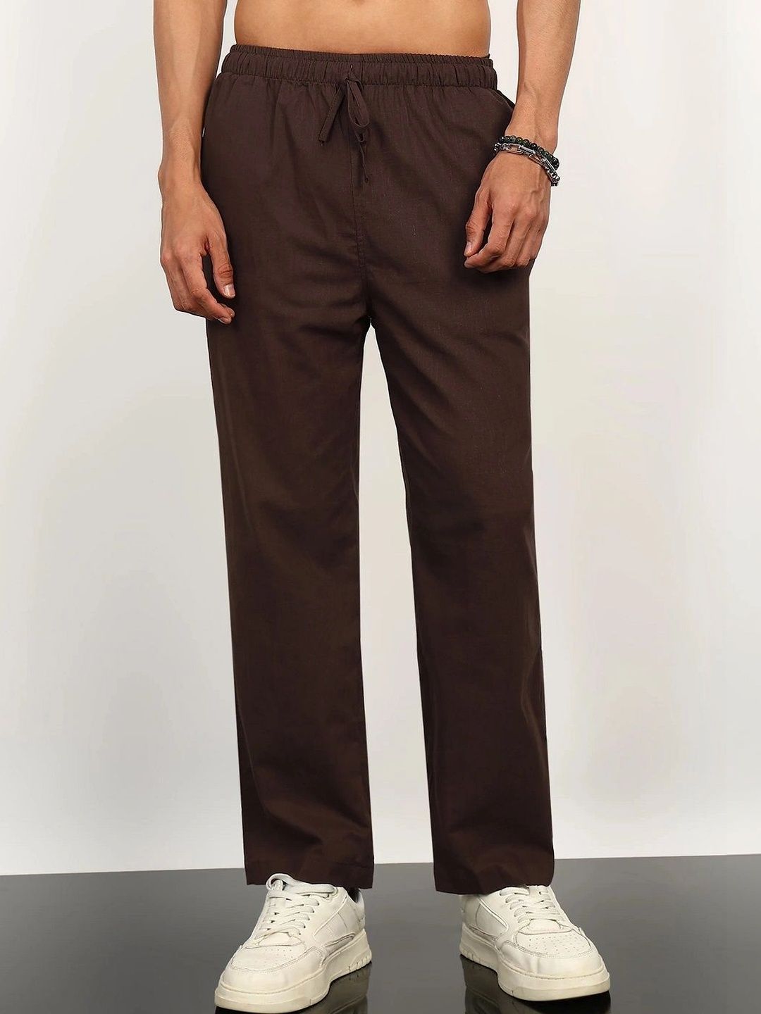 NEQA Men Relaxed Easy Wash Trousers-picture-26