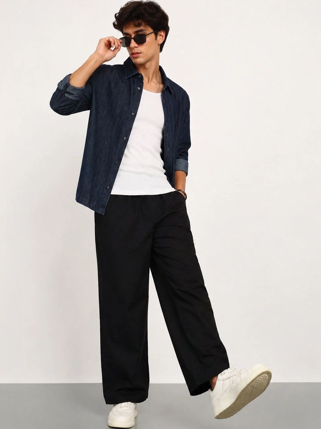 NEQA Men Relaxed Easy Wash Trousers-picture-25
