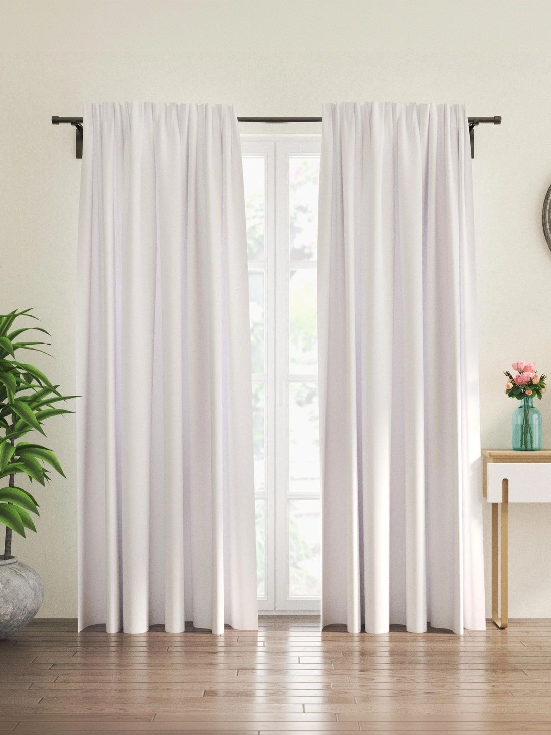 Home Centre Off White Set of 2 Door Curtain-image-39