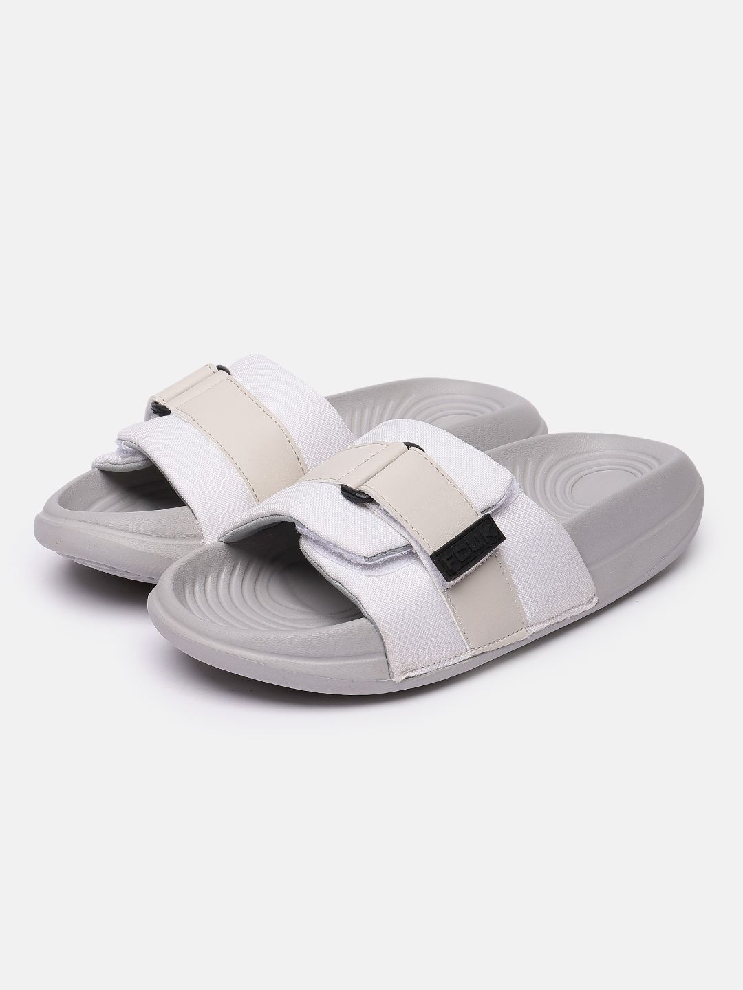 FCUK Men Textured Sliders-image-14