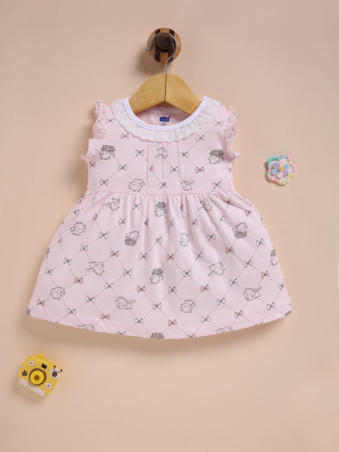 Simply Girls Conversational Print A-Line Dress-image-42