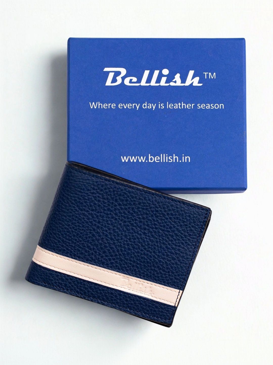Bellish Men Colourblocked Leather Two Fold Wallet-picture-40