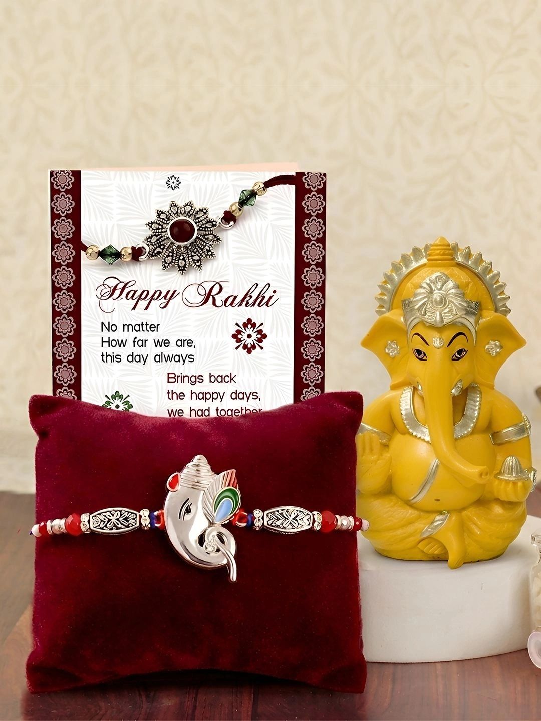 TIED RIBBONS Rakhi With Ganesha Ji Rakhi Git Set-picture-10
