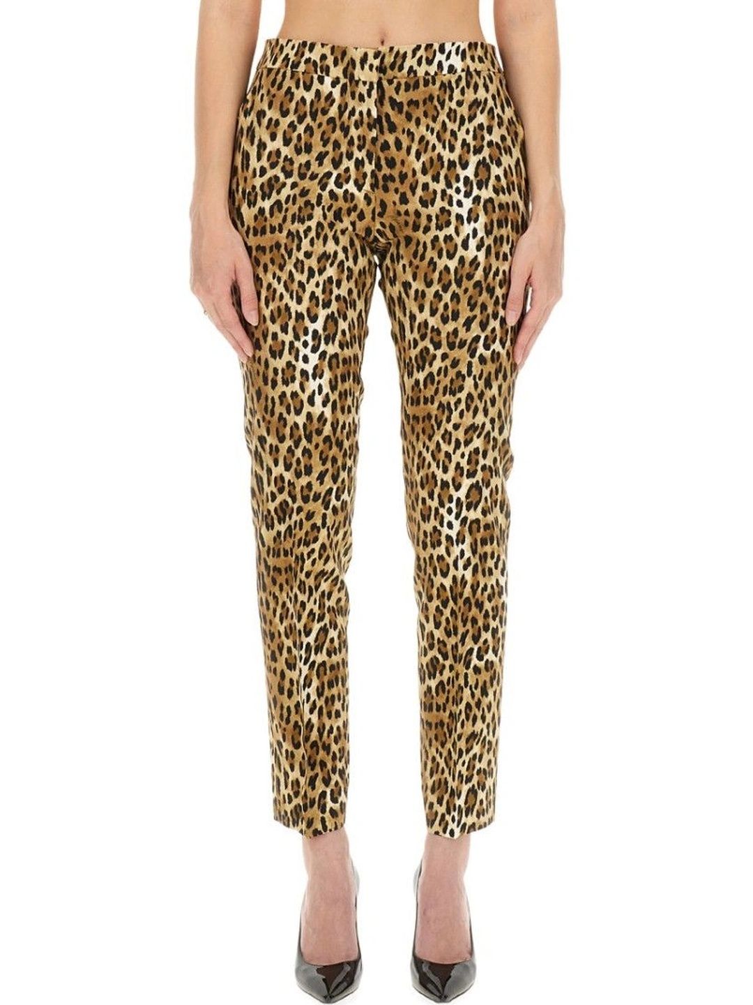MOSCHINO Women Slim Fit Trousers-picture-30