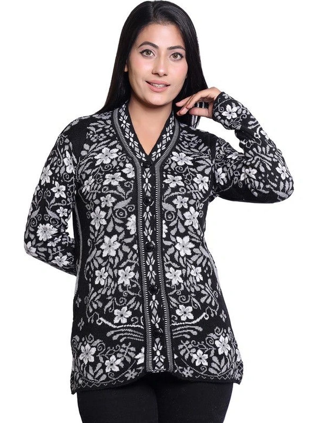 Grand Line Women Floral Printed Cardigan-picture-55