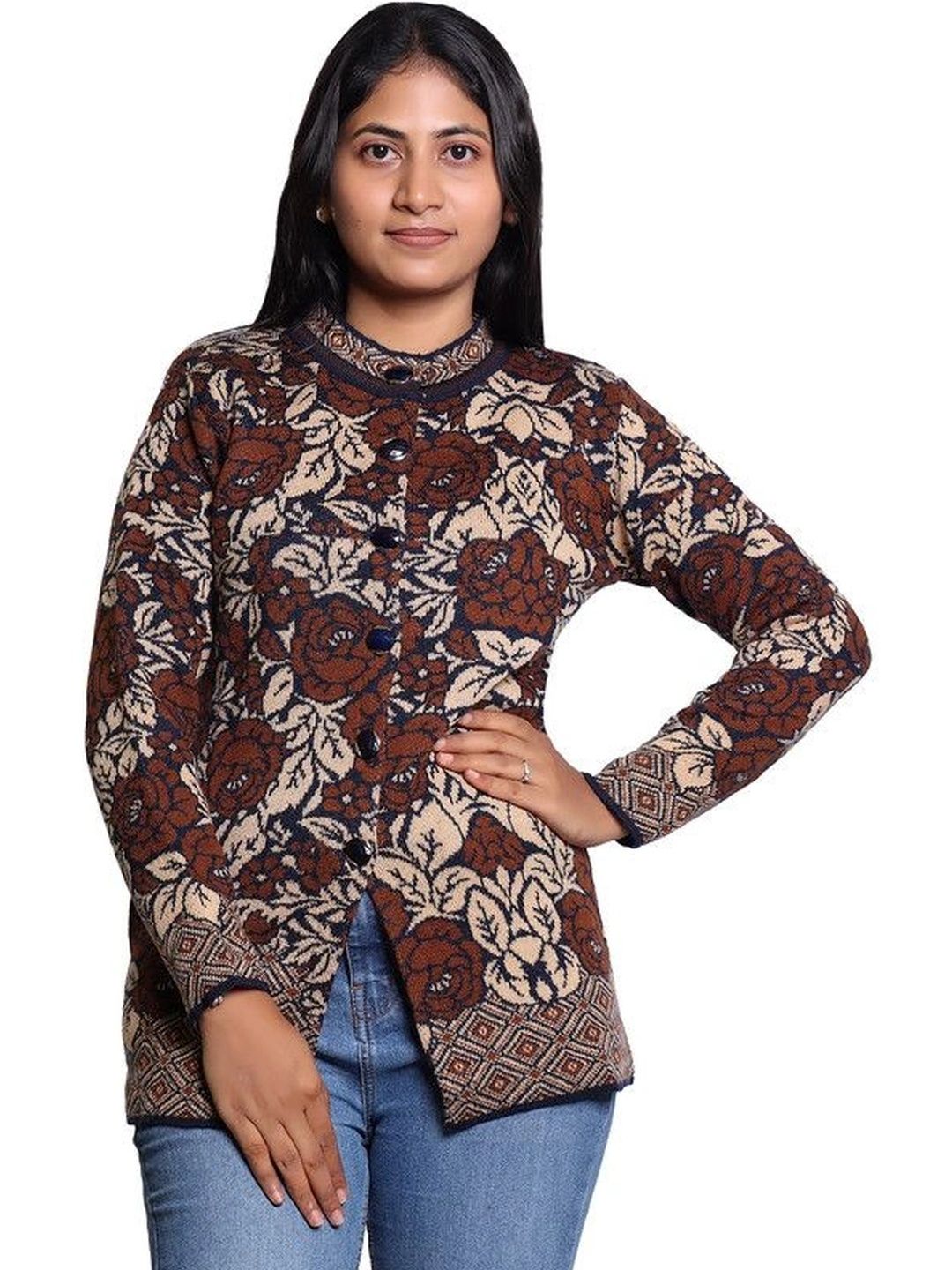 Grand Line Women Floral Printed Cardigan-picture-26
