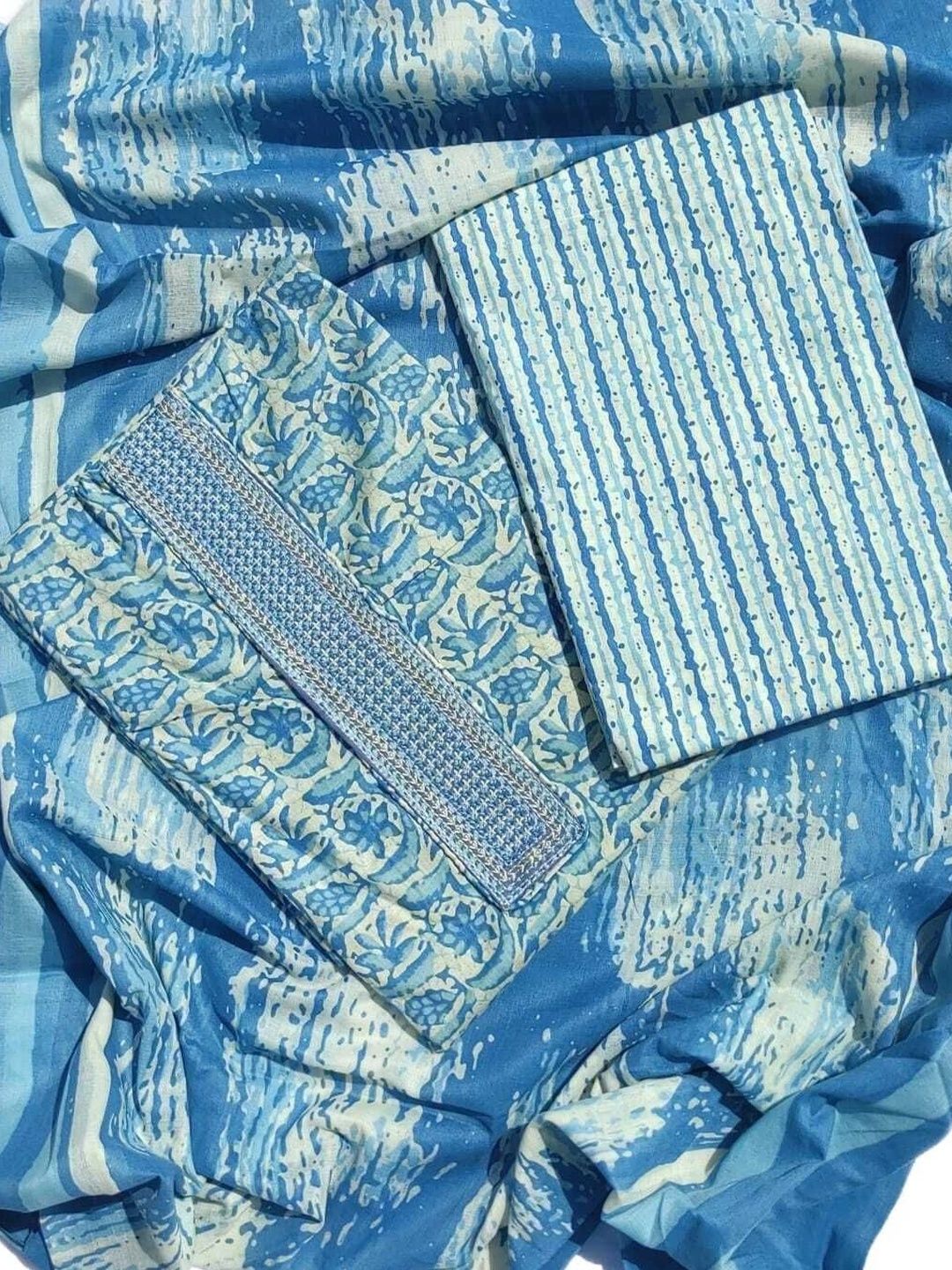 GC 80 BY GAURI COLLECTION Women Printed Pure Cotton Unstitched Dress Material-picture-35