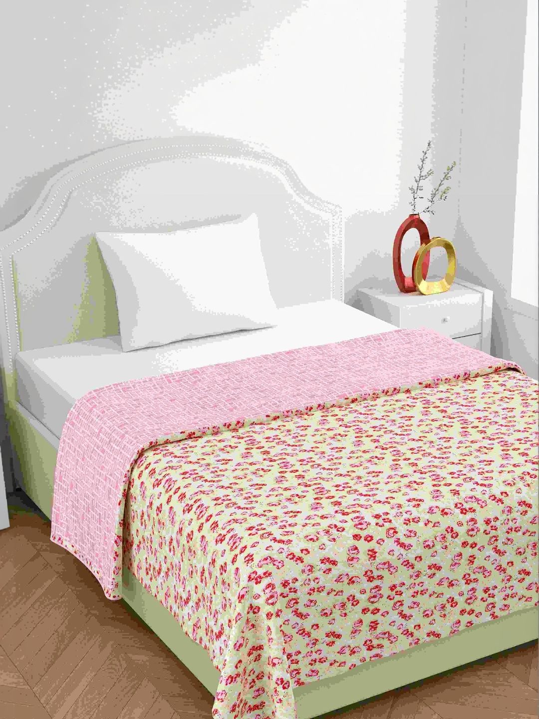 Home Ecstasy Pink Floral AC Room 210 GSM Dohar-image-8