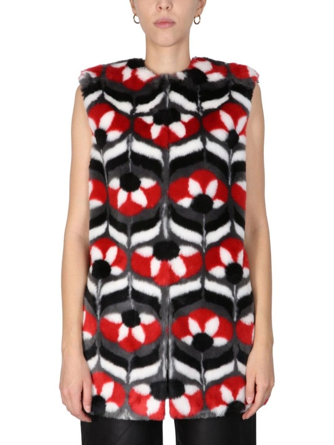MOSCHINO Women Acrylic Longline Jacket-picture-24