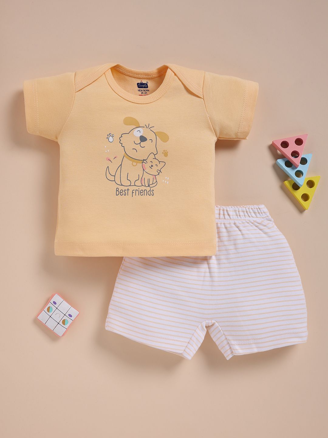 Simply Boys Printed T-shirt with Shorts-picture-58