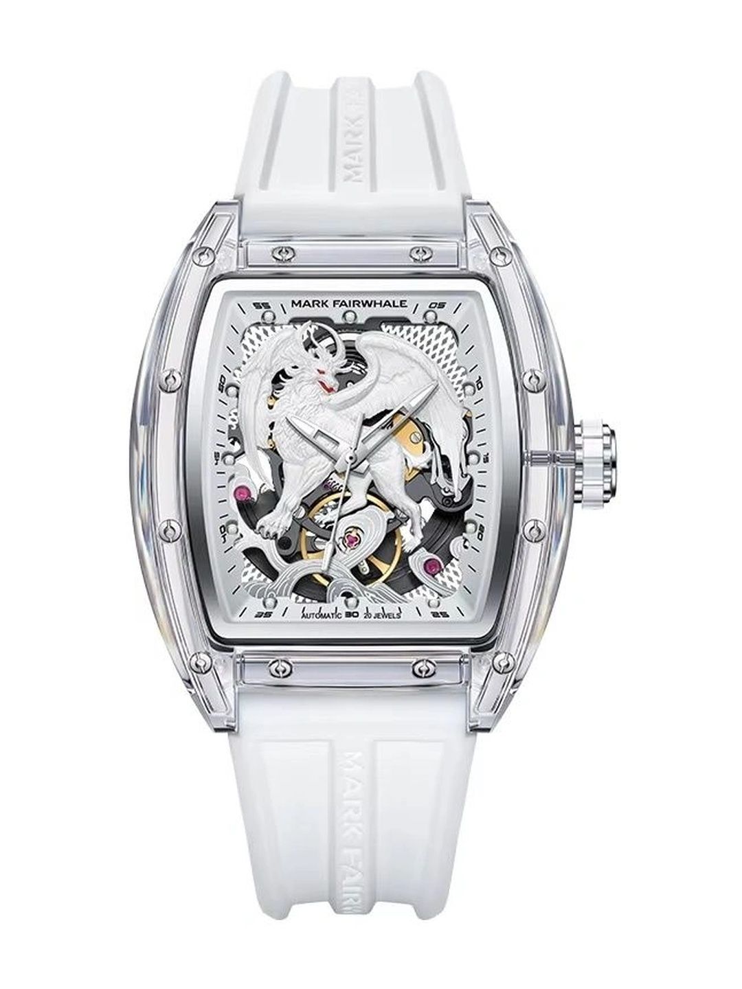 mark fairwhale Men Skeleton Dial & Straps Analogue Multi Function Automatic Motion Powered Watch FW-6900-R1-image-32