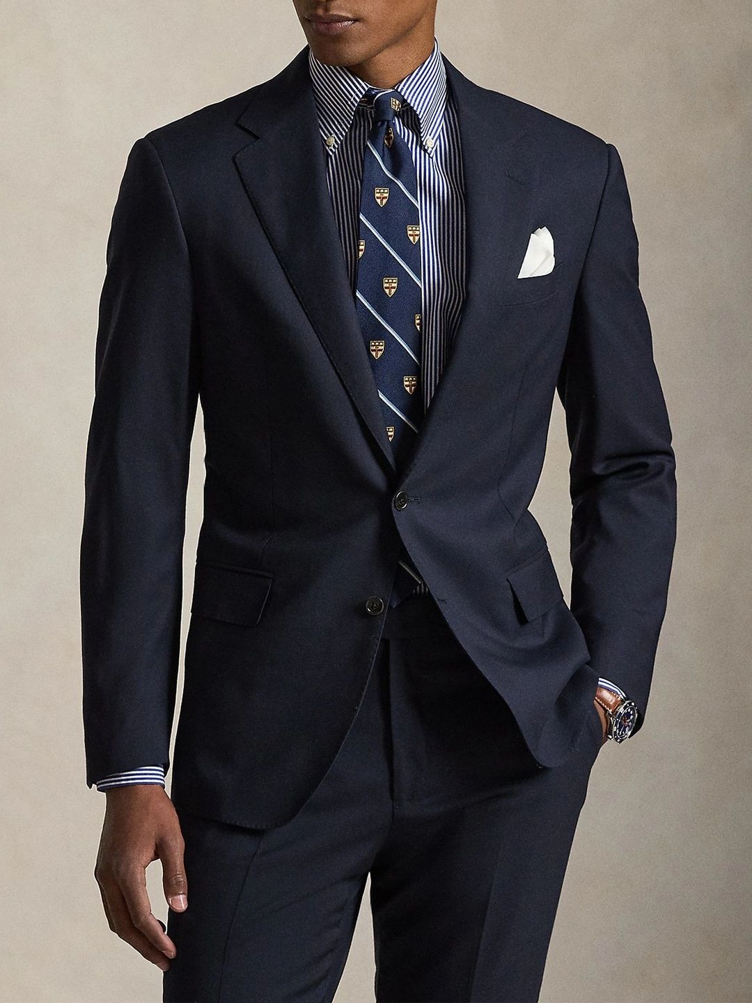 Polo Ralph Lauren Notched Lapel Single-Breasted Tailored Fit Casual Blazers-picture-45