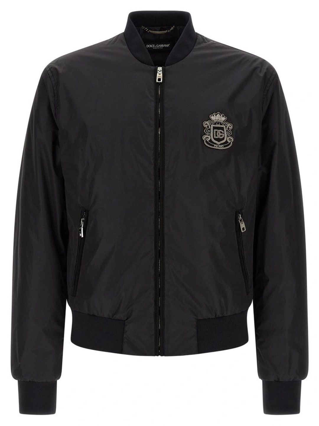 Dolce & Gabbana Men Bomber with Embroidered Jacket-image-26