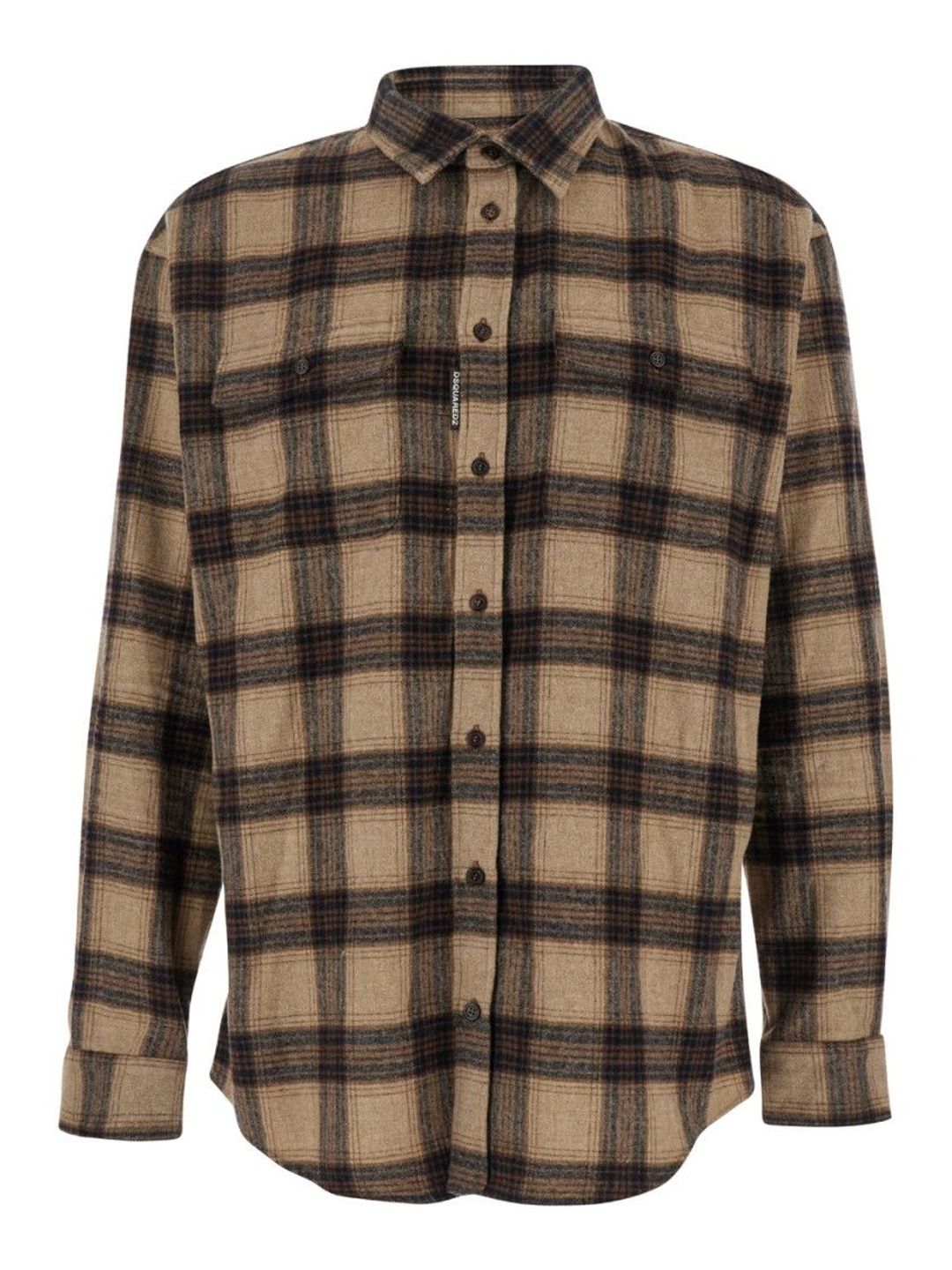 Dsquared2 Brown Relaxed Check Shirt-picture-21