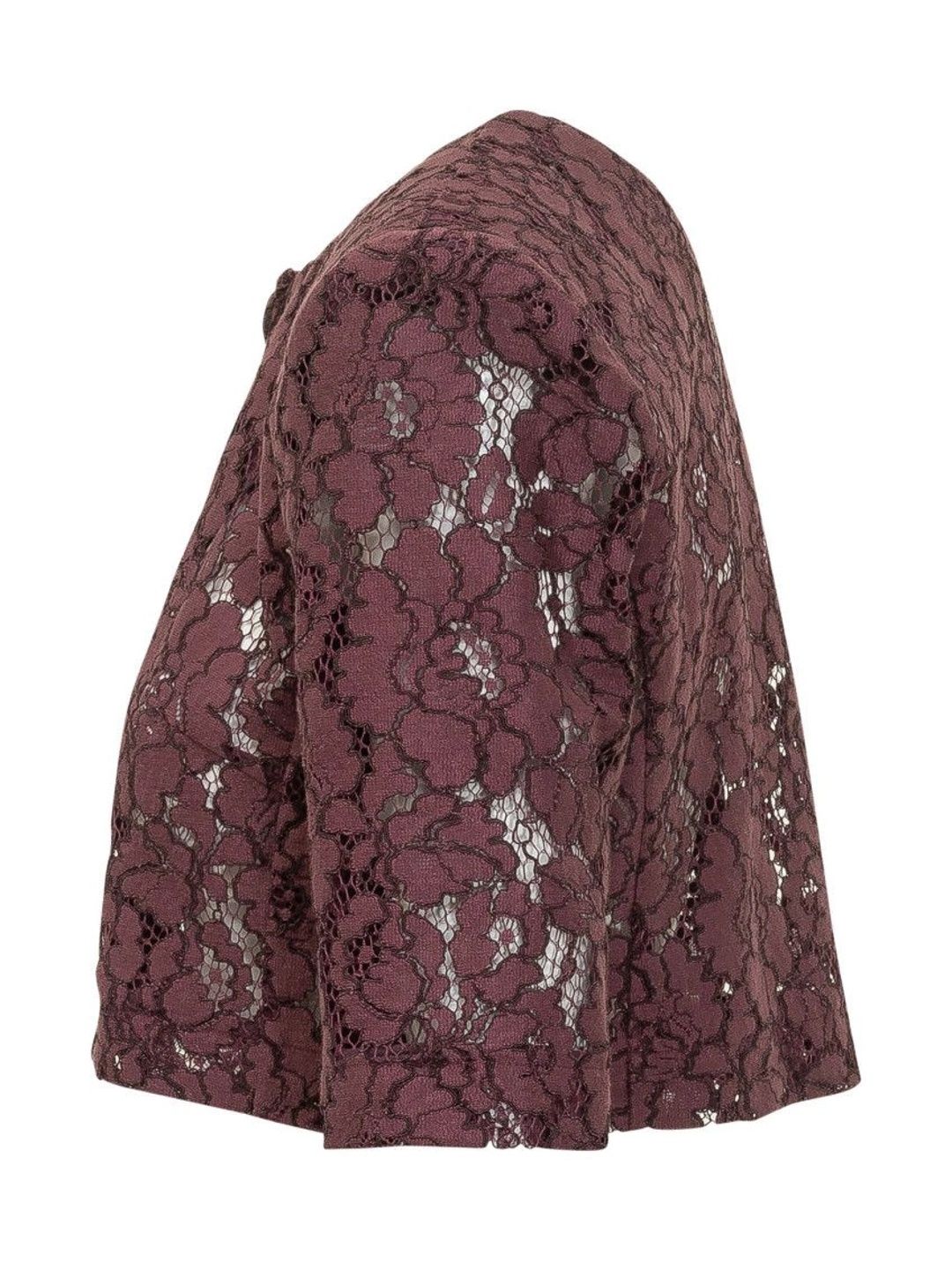 Pinko Women Floral Crop Open Front Jacket-picture-17