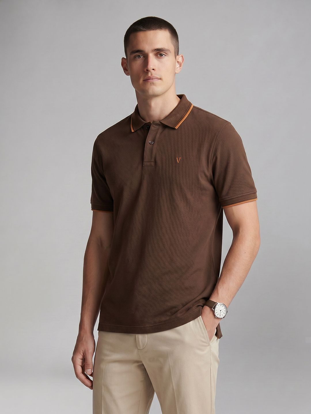 Van Heusen Textured Polo Collar T-shirt-picture-25